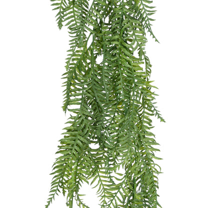 HANGING FERN 20861 Τεχνητό Διακοσμητικό Κρεμαστό Φυτό Φτέρη Μ28 x Π15 x Υ90cm