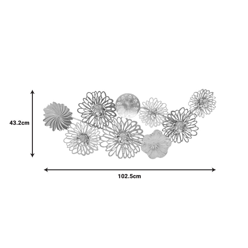 Διακοσμητικό Τοίχου Tutsi Μέταλλο Πολύχρωμο 102.9x5.1x43.2
