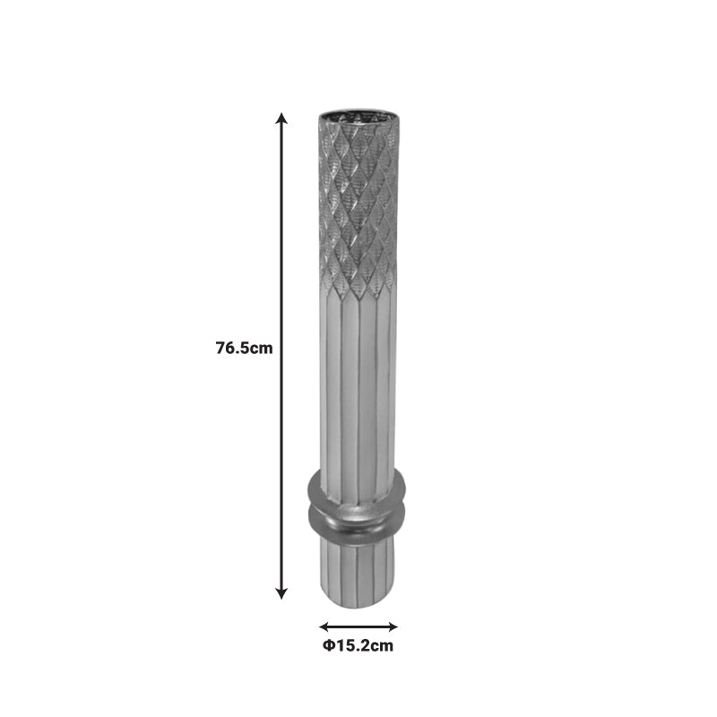 Διακοσμητικό Βάζο Δαπέδου Bruna Μέταλλο σε Χρυσή και Λευκή Απόχρωση Φ15.2x76.5