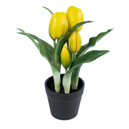 YELLOW TULIP 21093 Διακοσμητικό Φυτό Κίτρινη Τουλίπα Υ23cm