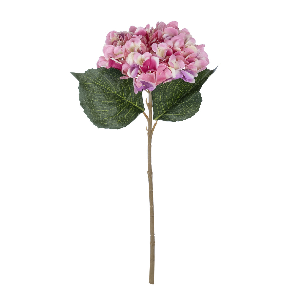 PINK HYDRANGEA BRANCH 21140 Τεχνητό Διακοσμητικό Κλαδί έντονο Ροζ Ορτανσία Y47cm