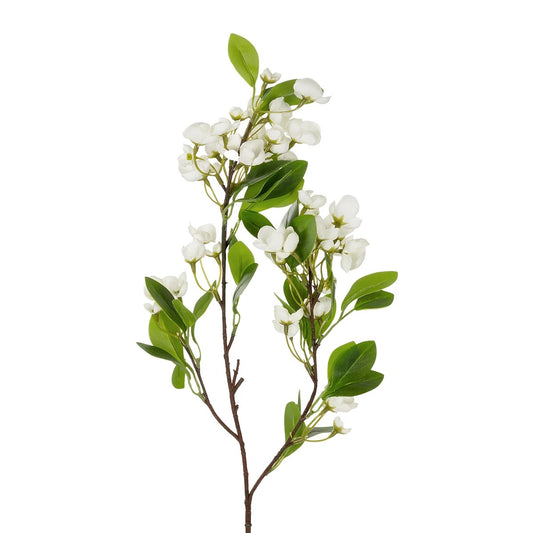 WHITE JASMINE BRANCH 21145 Τεχνητό Διακοσμητικό Κλαδί Λευκό Γιασεμί Y80cm