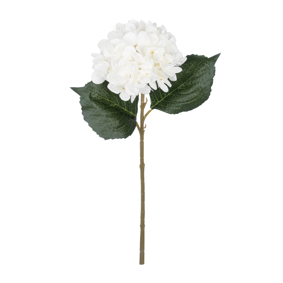 WHITE HYDRANGEA BRANCH 21173 Τεχνητό Διακοσμητικό Κλαδί Ορτανσίας Λευκό Y47cm