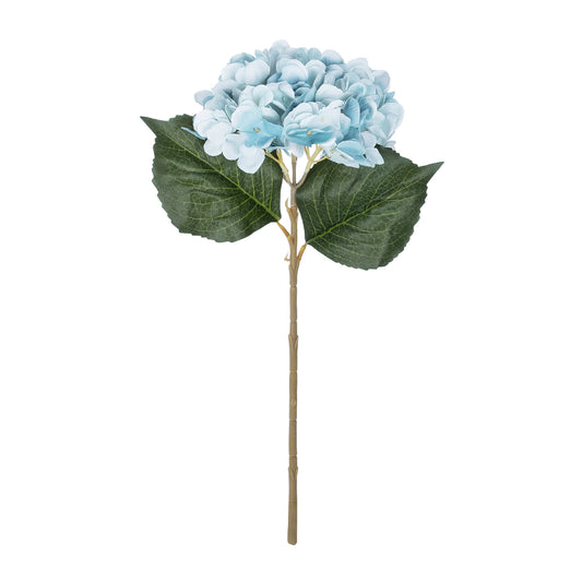 SKY BLUE HYDRANGEA BRANCH 21177 Τεχνητό Διακοσμητικό Κλαδί Ορτανσίας Γαλάζιο Y47cm