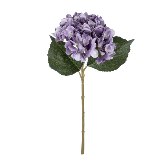 PURPLE HYDRANGEA BRANCH 21181 Τεχνητό Διακοσμητικό Κλαδί Ορτανσίας Βαθύ Μωβ Y47cm