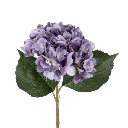 PURPLE HYDRANGEA BRANCH 21181 Τεχνητό Διακοσμητικό Κλαδί Ορτανσίας Βαθύ Μωβ Y47cm