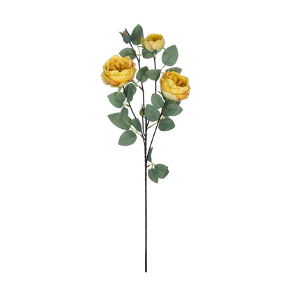 YELLOW CLIMBING ROSE BRANCH 21186 Τεχνητό Διακοσμητικό Κλαδί Τριαντάφυλλο Κίτρινο Y70cm