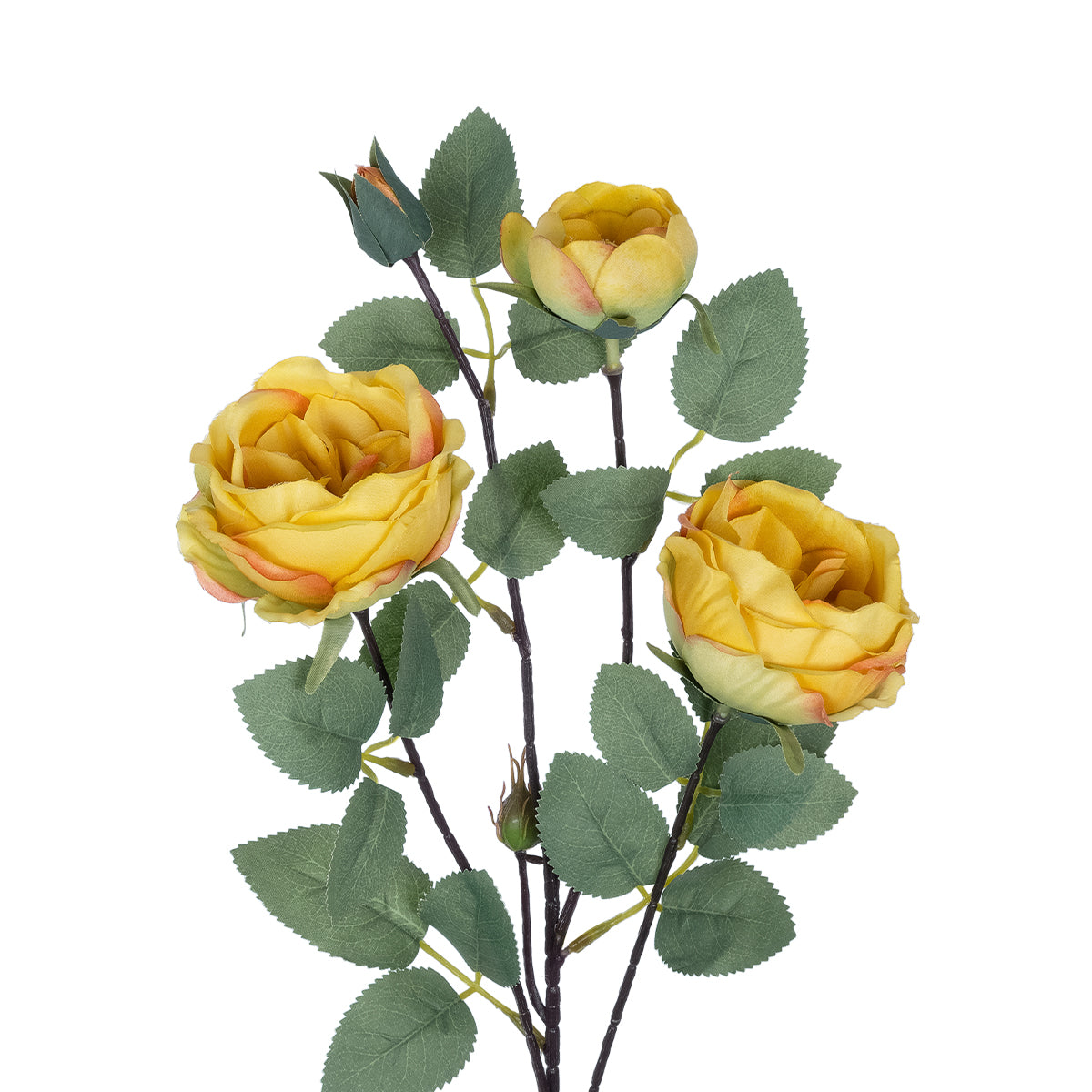 YELLOW CLIMBING ROSE BRANCH 21186 Τεχνητό Διακοσμητικό Κλαδί Τριαντάφυλλο Κίτρινο Y70cm