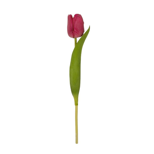 HOT PINK TULIP BRANCH 21201 Τεχνητό Διακοσμητικό Κλαδί Έντονο Ροζ Τουλίπα Y37cm