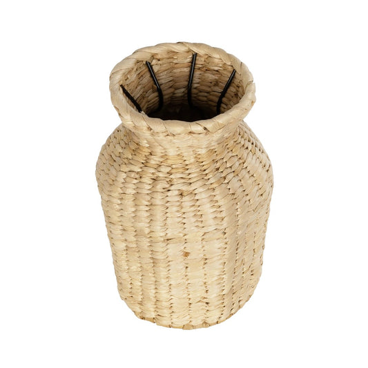 HAVANA 21222 Διακοσμητικό Πλεκτό Καλάθι - Κασπώ Γλάστρα - Flower Pot Μπεζ Μ16 x Π16 x Υ25cm