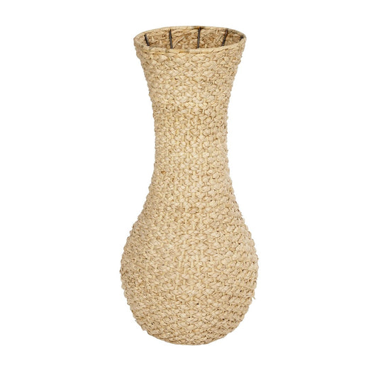 SANDIAGO 21233 Διακοσμητικό Πλεκτό Καλάθι - Κασπώ Γλάστρα - Flower Pot Μπεζ Π30 x M30 x Υ60cm