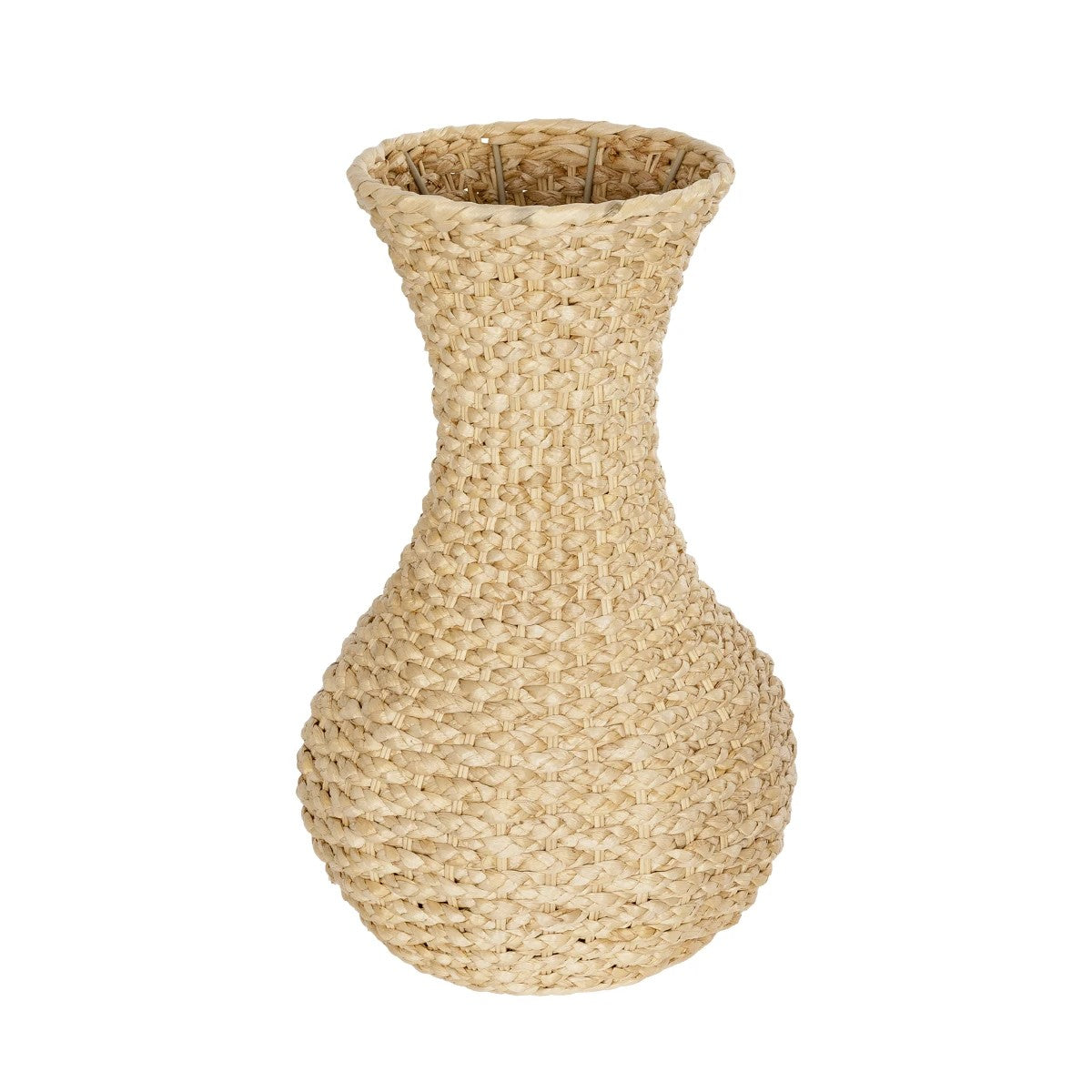 SANDIAGO 21234 Διακοσμητικό Πλεκτό Καλάθι - Κασπώ Γλάστρα - Flower Pot Μπεζ Π25 x M25 x x Υ40cm