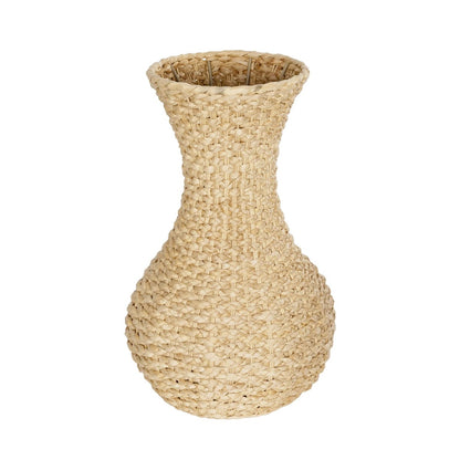 SANDIAGO 21234 Διακοσμητικό Πλεκτό Καλάθι - Κασπώ Γλάστρα - Flower Pot Μπεζ Π25 x M25 x x Υ40cm