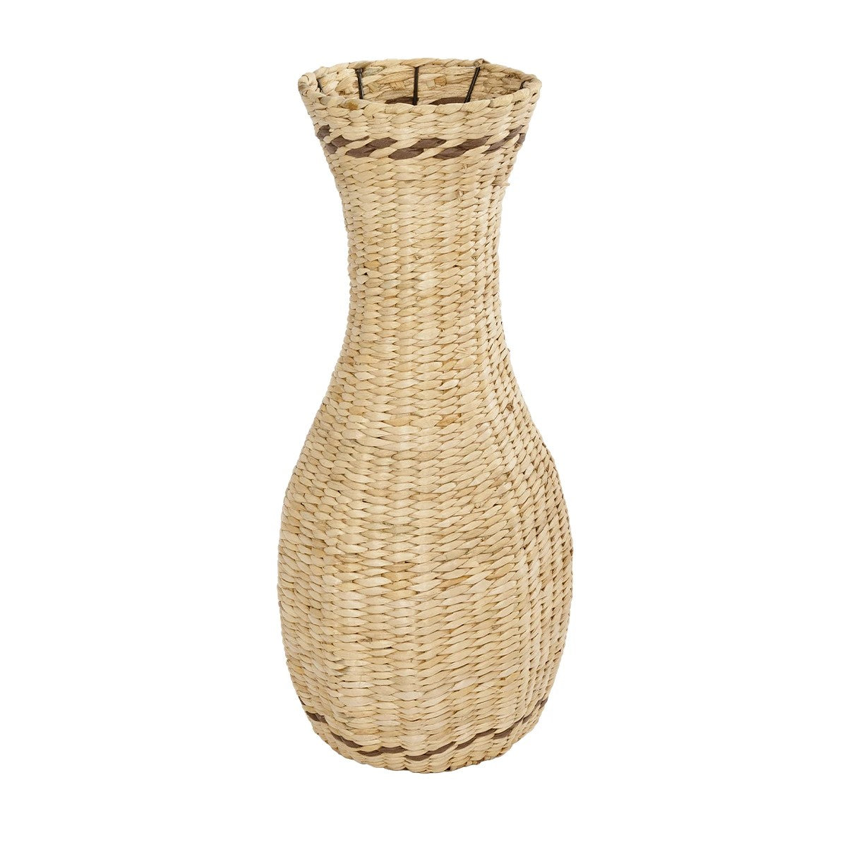 MONACO 21235 Διακοσμητικό Πλεκτό Καλάθι - Κασπώ Γλάστρα - Flower Pot Μπεζ Φ29cm x Υ60cm