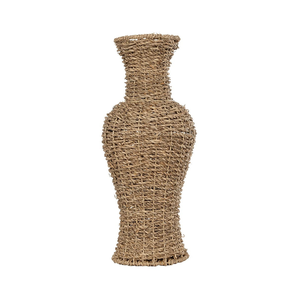 TEXAS 21238 Διακοσμητικό Πλεκτό Καλάθι - Κασπώ Γλάστρα - Flower Pot Μπεζ Μ20 x Π20 x Υ43