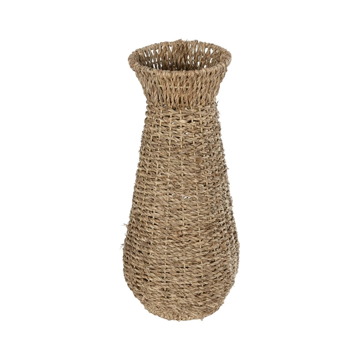 PANAMA 21241 Διακοσμητικό Πλεκτό Καλάθι - Κασπώ Γλάστρα - Flower Pot Μπεζ Μ20 x Π20 x Υ40