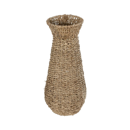 PANAMA 21241 Διακοσμητικό Πλεκτό Καλάθι - Κασπώ Γλάστρα - Flower Pot Μπεζ Μ20 x Π20 x Υ40