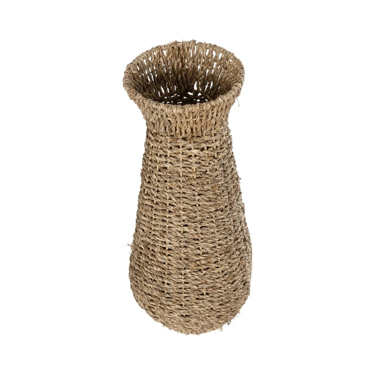 PANAMA 21241 Διακοσμητικό Πλεκτό Καλάθι - Κασπώ Γλάστρα - Flower Pot Μπεζ Μ20 x Π20 x Υ40