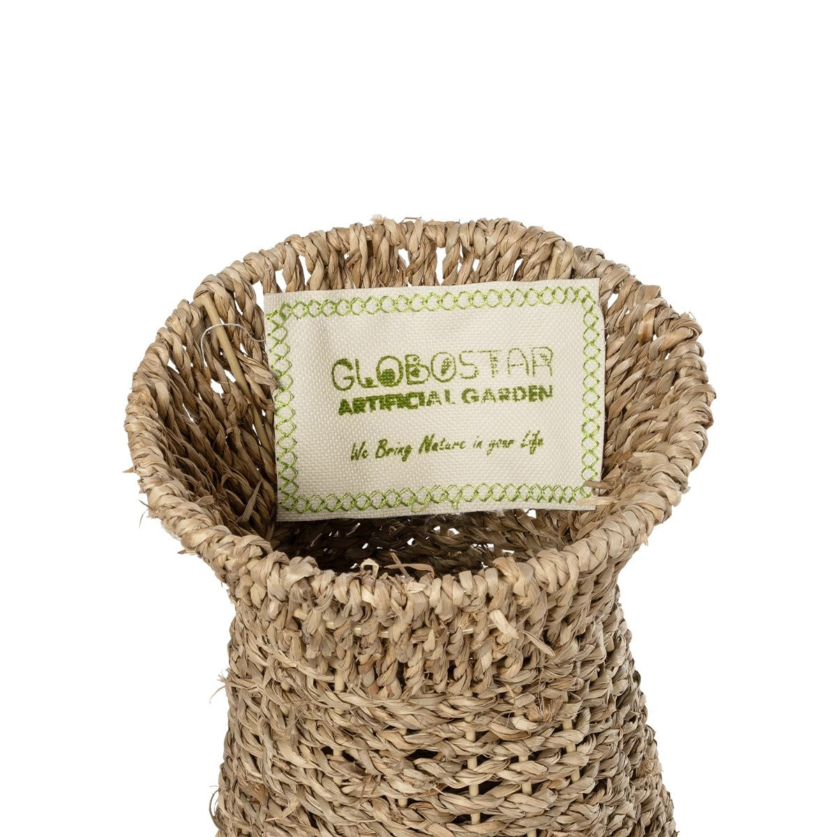 PANAMA 21241 Διακοσμητικό Πλεκτό Καλάθι - Κασπώ Γλάστρα - Flower Pot Μπεζ Μ20 x Π20 x Υ40