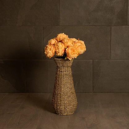 PANAMA 21241 Διακοσμητικό Πλεκτό Καλάθι - Κασπώ Γλάστρα - Flower Pot Μπεζ Μ20 x Π20 x Υ40