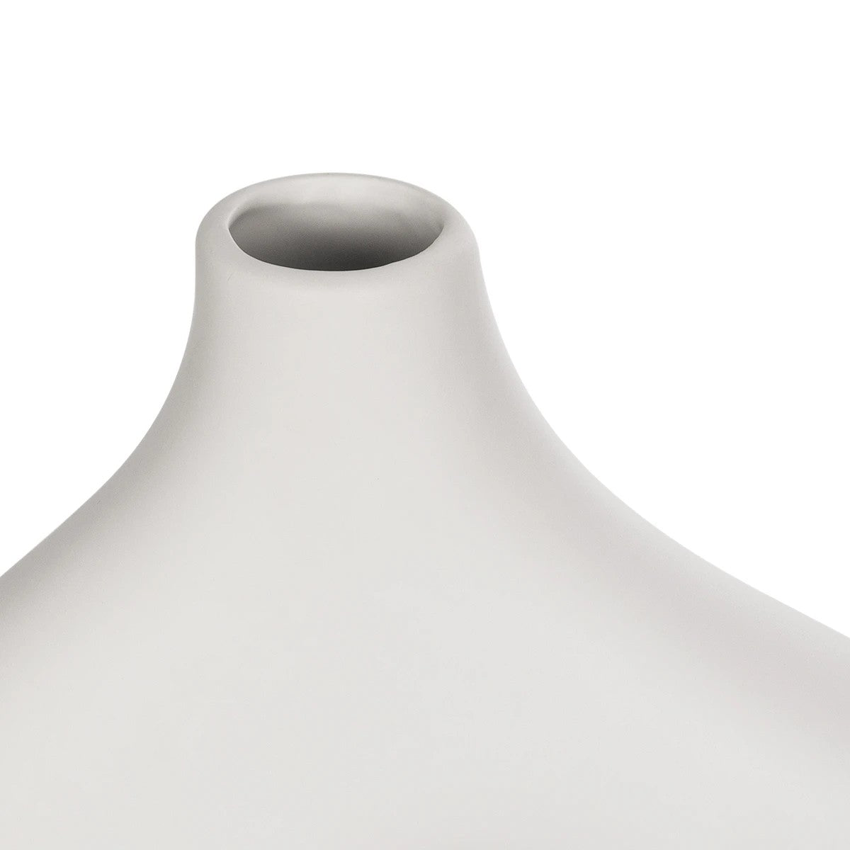 TOLEDO 21251 Διακοσμητικό Κεραμικό Βάζo Λευκό Π27 x Μ6 x Υ24 cm