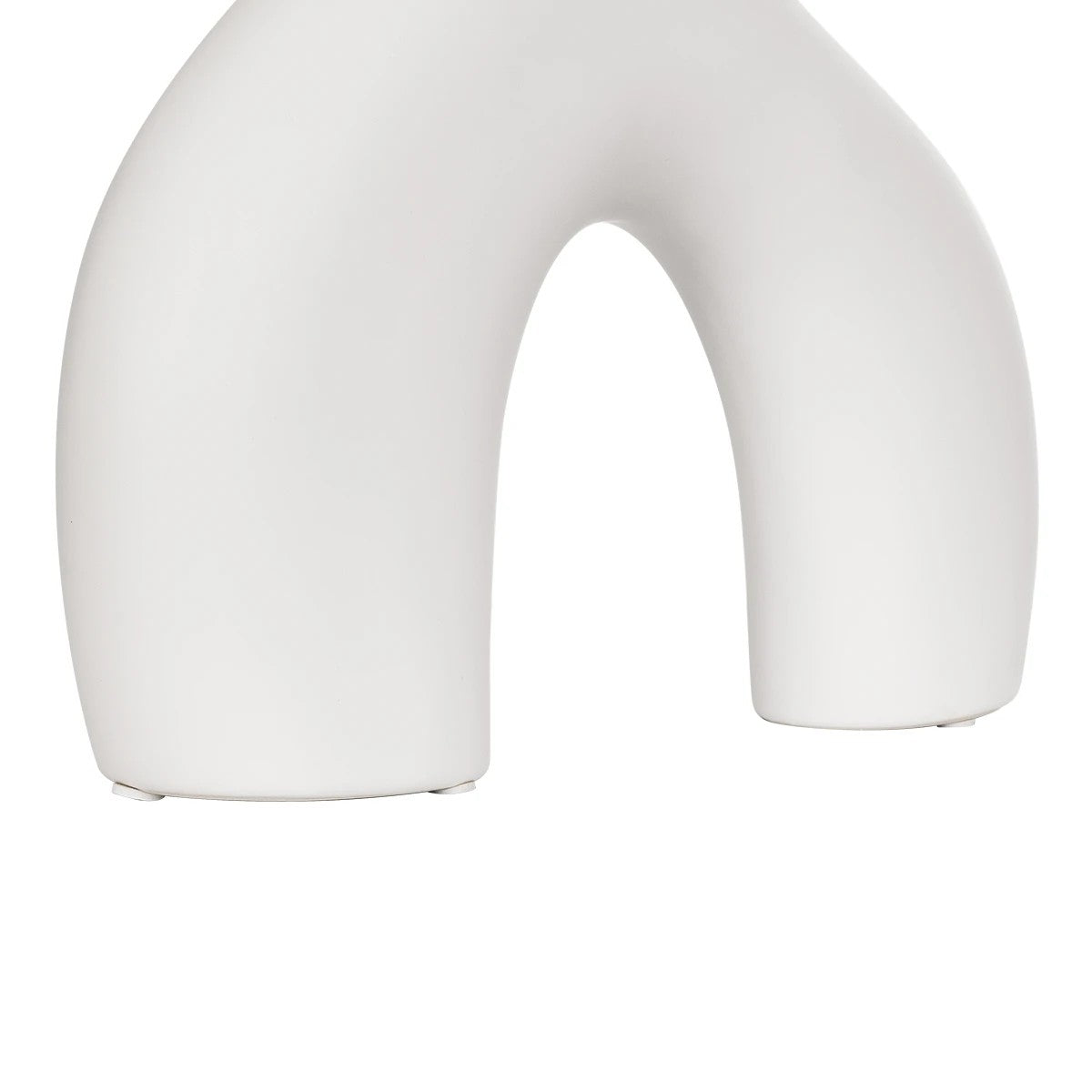 TOLEDO 21251 Διακοσμητικό Κεραμικό Βάζo Λευκό Π27 x Μ6 x Υ24 cm