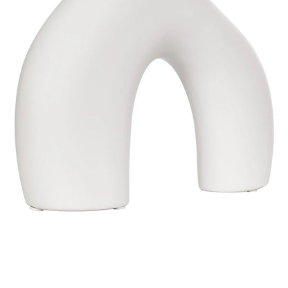 TOLEDO 21251 Διακοσμητικό Κεραμικό Βάζo Λευκό Π27 x Μ6 x Υ24 cm