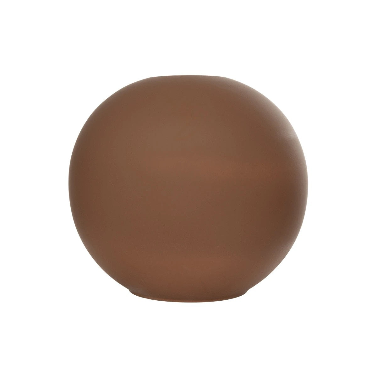 SANUR 21261 Διακοσμητικό Κεραμικό Βάζo Καφέ Π22 x Μ22 x Υ20cm