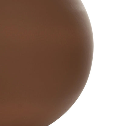 SANUR 21261 Διακοσμητικό Κεραμικό Βάζo Καφέ Π22 x Μ22 x Υ20cm