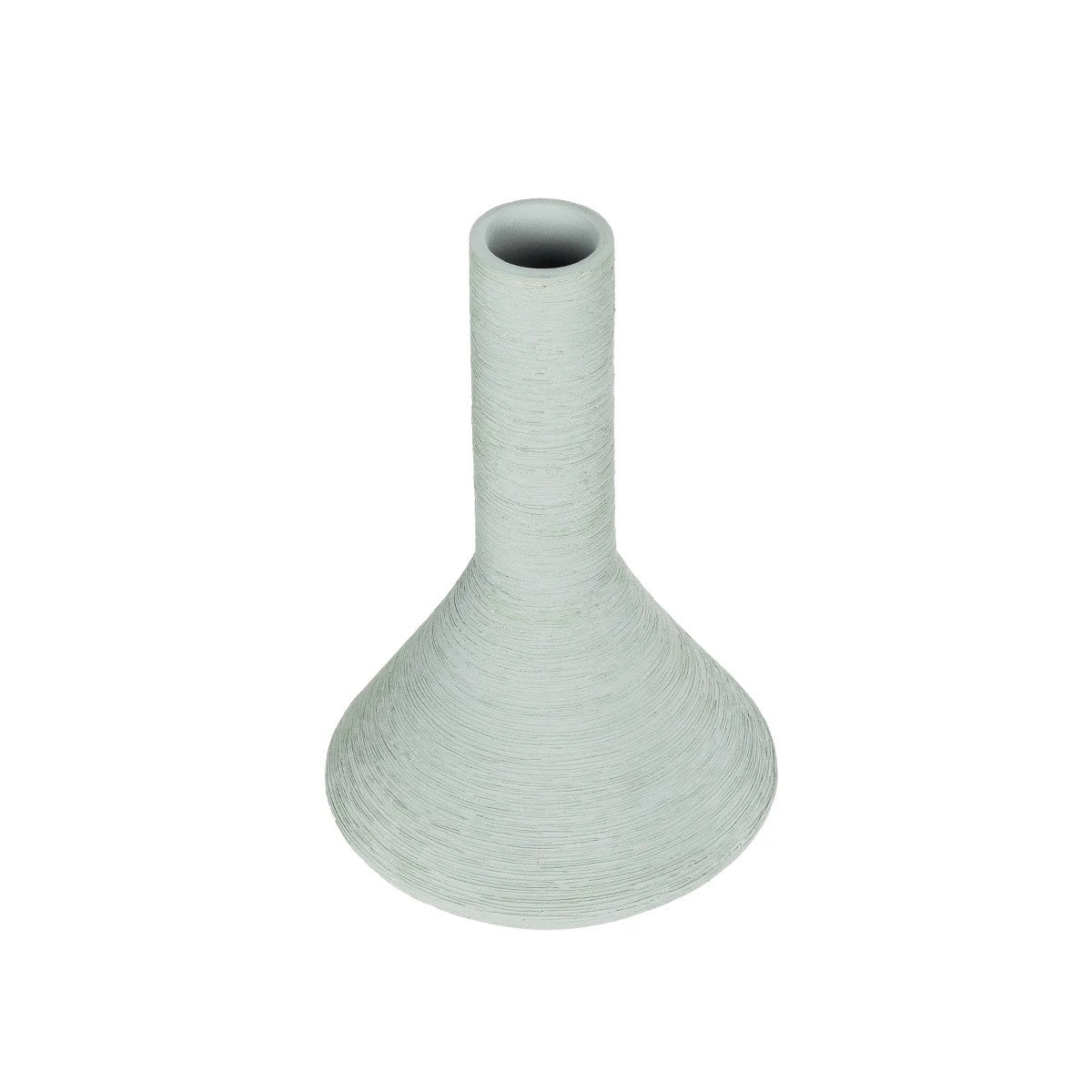 TANAH 21282 Διακοσμητικό Κεραμικό Βάζo Γκρι Π13 x Μ13 x Υ20cm