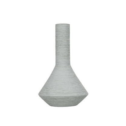 TANAH 21282 Διακοσμητικό Κεραμικό Βάζo Γκρι Π13 x Μ13 x Υ20cm