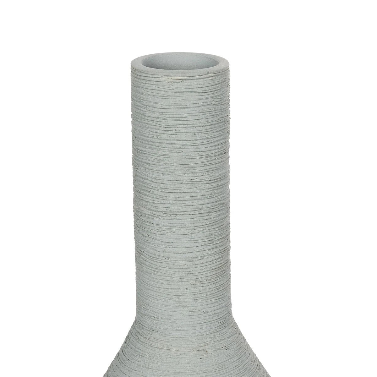 TANAH 21282 Διακοσμητικό Κεραμικό Βάζo Γκρι Π13 x Μ13 x Υ20cm