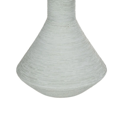 TANAH 21282 Διακοσμητικό Κεραμικό Βάζo Γκρι Π13 x Μ13 x Υ20cm