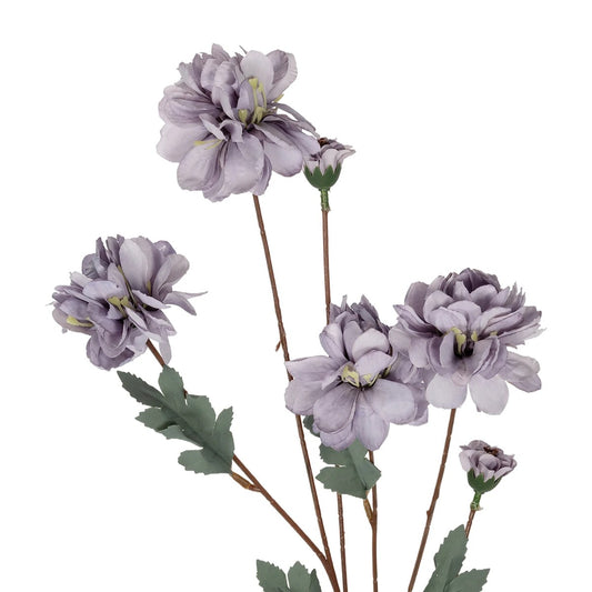PURPLE CHRYSANTHEMUM BRANCH 21303 Τεχνητό Διακοσμητικό Μωβ Κλαδί Χρυσάνθεμο Y83cm
