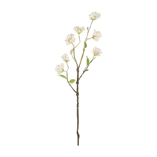 WHITE CHERRY BLOSSOM BRANCH 21320 Τεχνητό Διακοσμητικό Λευκό Κλαδί Κερασίας Y88cm