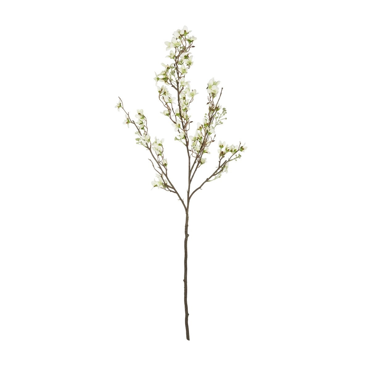 WHITE FORSYTHIA BRANCH 21326 Τεχνητό Διακοσμητικό Λευκό Κλαδί Φορσύθιας Y83cm