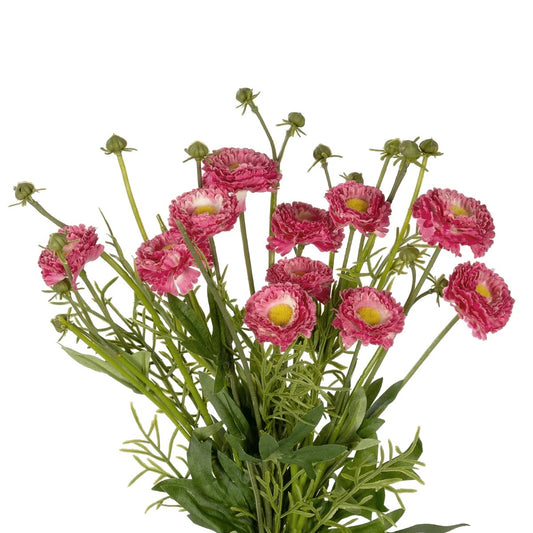 PINK CHRYSANTHEMUM BOUQUET 21328 Τεχνητό Διακοσμητικό Μπουκέτο Ροζ Χρυσάνθεμο Y50cm