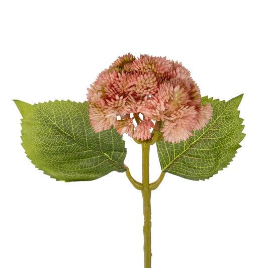 SALMON SEDUM BRANCH 21337 Τεχνητό Διακοσμητικό Κλαδί Ροζ Σέδο Y38cm