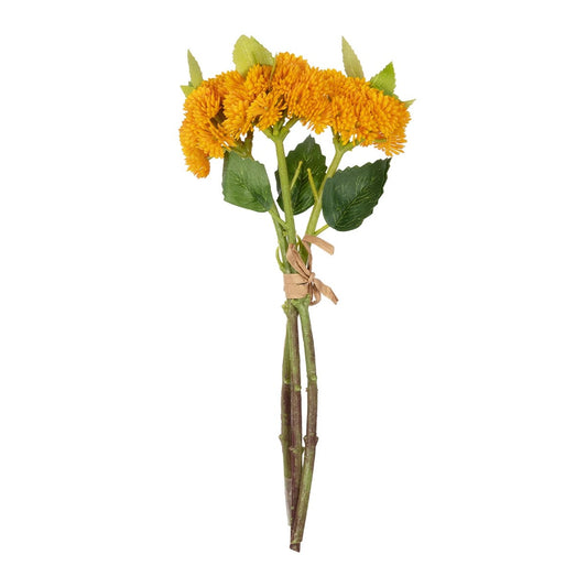 ORANGE SEDUM BOUQUET 21346 Τεχνητό Διακοσμητικό Μπουκέτο Πορτοκαλί Σέδο Y30cm