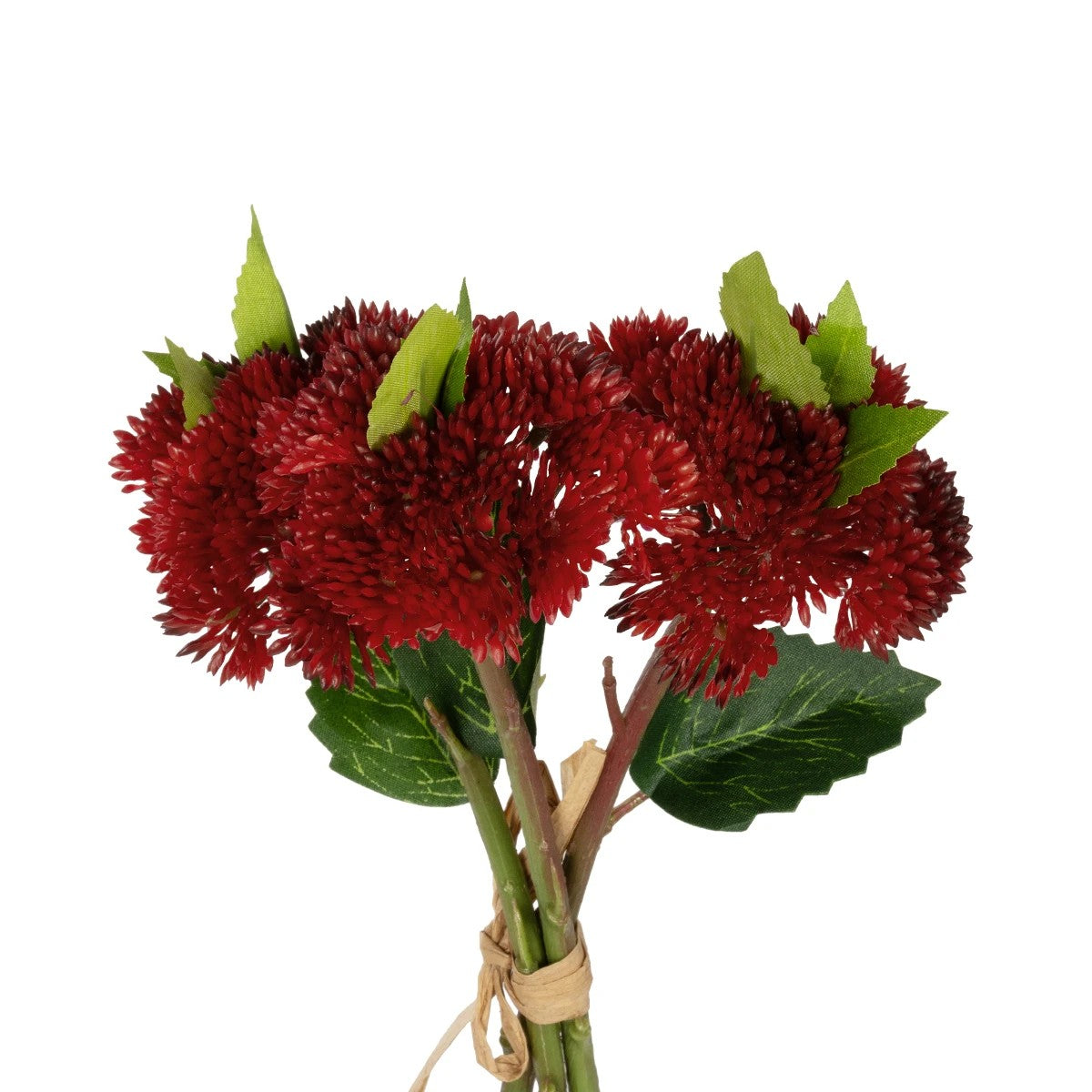 RED SEDUM BOUQUET 21349 Τεχνητό Διακοσμητικό Μπουκέτο Κόκκινο Σέδο Y30cm