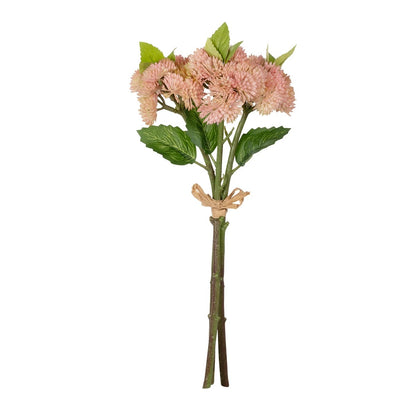 SALMON PINK SEDUM BOUQUET 21350 Τεχνητό Διακοσμητικό Μπουκέτο Ροζ Σέδο Y30cm