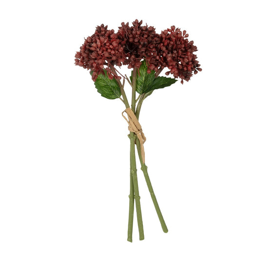 RED HYACINTH BOUQUET 21353 Τεχνητό Διακοσμητικό Μπουκέτο Κόκκινος Υάκυνθος Y30cm