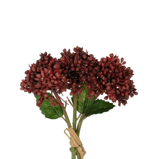 RED HYACINTH BOUQUET 21353 Τεχνητό Διακοσμητικό Μπουκέτο Κόκκινος Υάκυνθος Y30cm