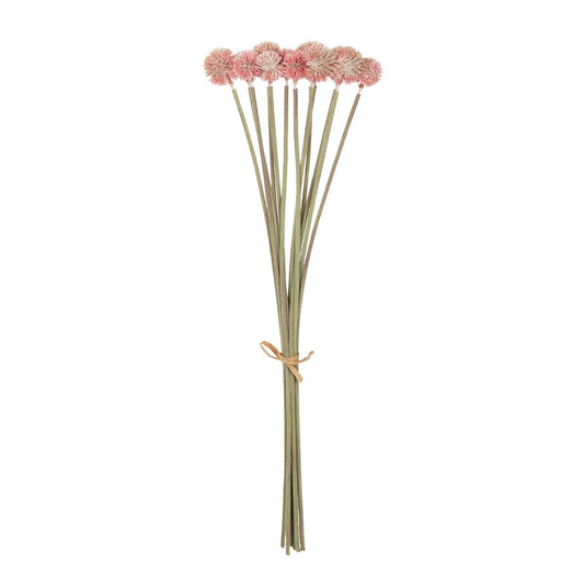 PINK DANDELION BOUQET 21359 Τεχνητό Διακοσμητικό Ταραξάκο Μπουκέτο Y54cm