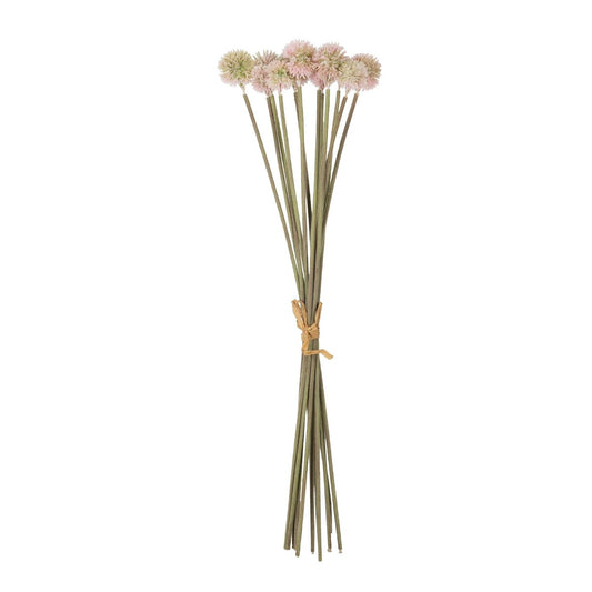 PALE PINK DANDELION BOUQET 21361 Τεχνητό Διακοσμητικό Ταραξάκο Μπουκέτο Y54cm