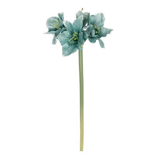 SKY BLUE KAFFIR LILY BRANCH 21389 Τεχνητό Διακοσμητικό Κλαδί Μπλέ Κρίνο Y72cm