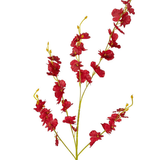 RED DANCE ORCHID BRANCH 21413 Τεχνητό Διακοσμητικό Κλαδί Κόκκινη Ορχιδέα Y90cm
