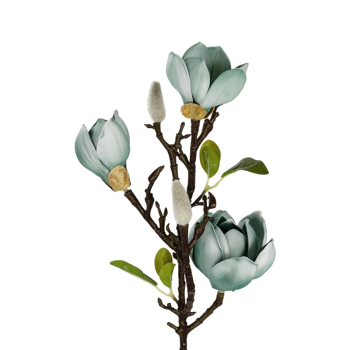 BLUE MAGNOLIA BRANCH 21418 Τεχνητό Διακοσμητικό Κλαδί Μπλε Μαγνόλια Y72cm