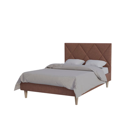 Κρεβάτι Fortuna Τερακότα 140x200εκ