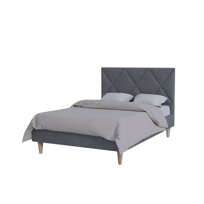 Κρεβάτι Fortuna Γκρι 140x200εκ